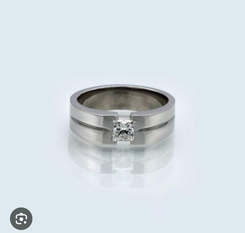 Ring/challa/Gents/silver925/certified/diamond 2