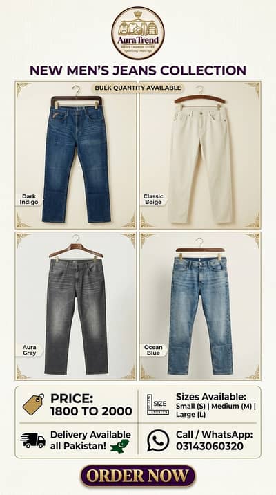 New Men’s Denim Jeans Pants | Men’s Jeans Trousers | All Colors Availa