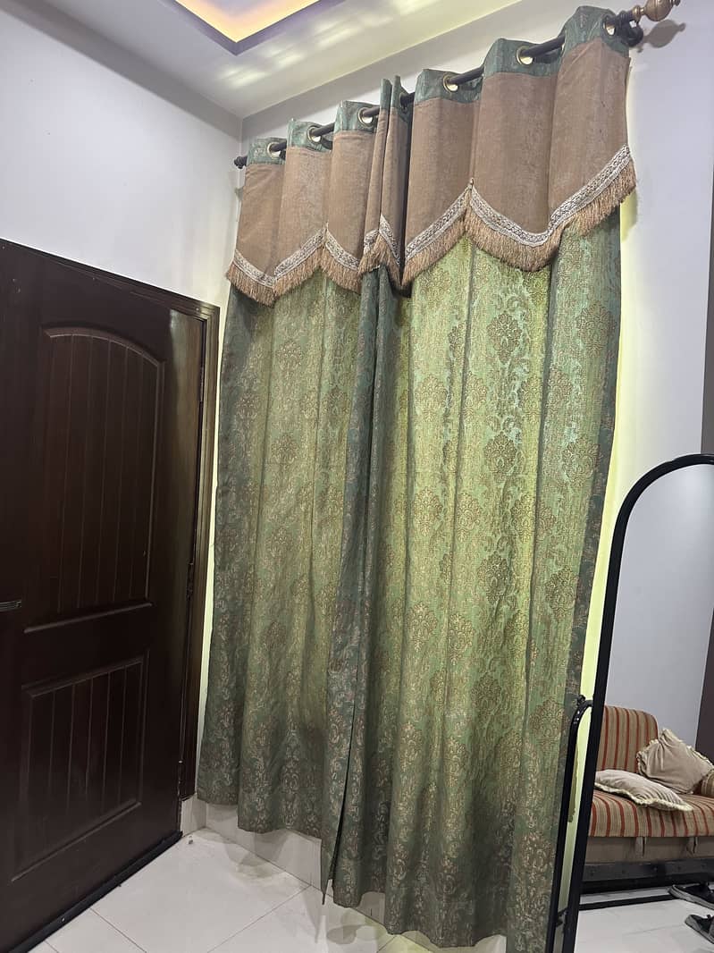 Double layer curtains (8’4 ft length) 2