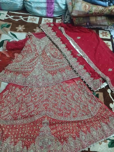 Red Color Bridal Suit fully embroidered