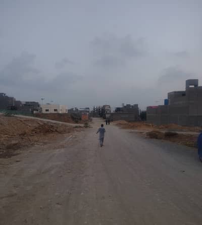 120 Sqyds Plot, West Open, Main Road Facing, 3 Plots Available in a Row.