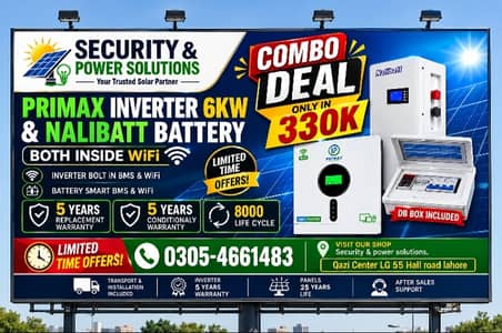 iNVERTER + LITHUIEM BATTERY + COMPLETE DB