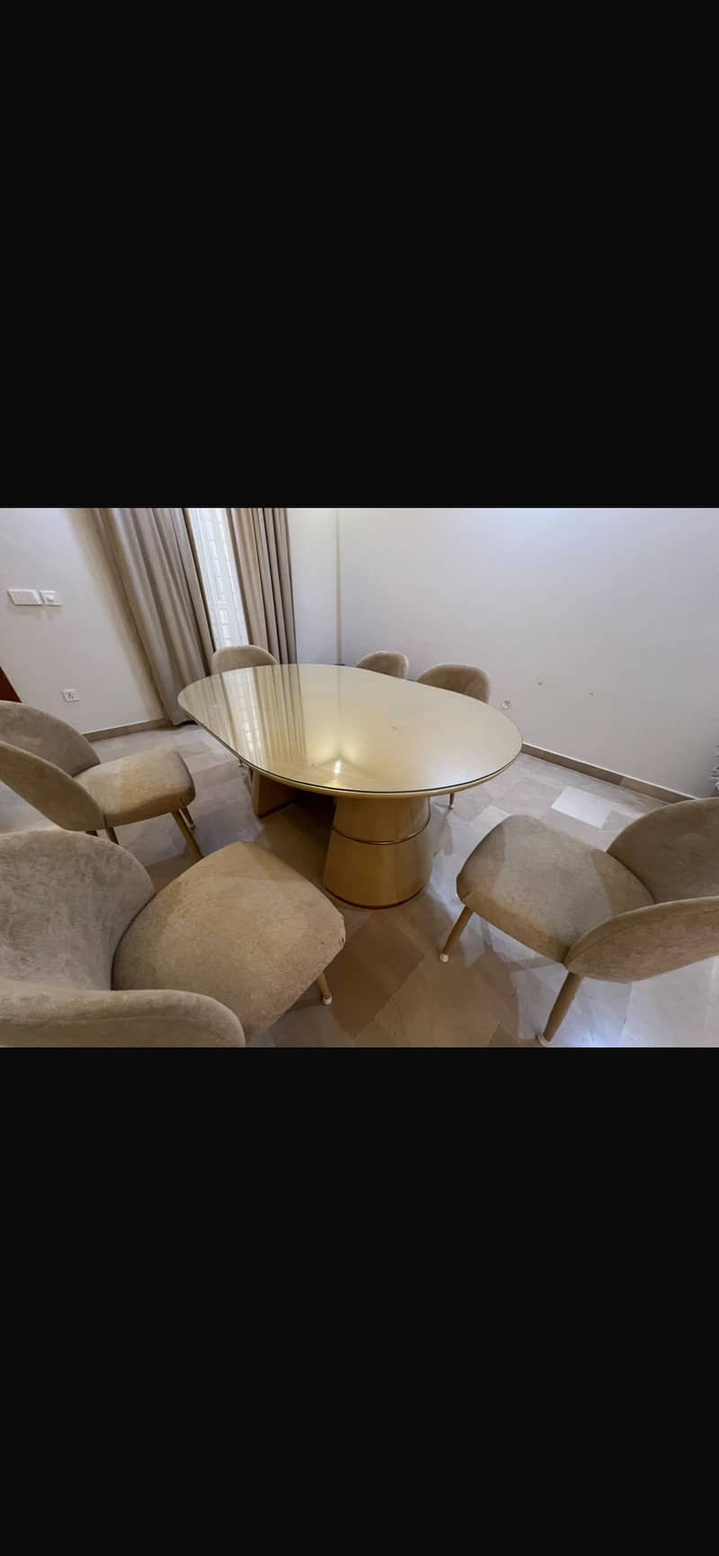 6 seater dinning  table set 4