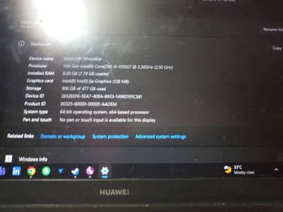Huawei Mate book D14 Core i5 11th Gen | 8Gb Ram | 512Gb SSD