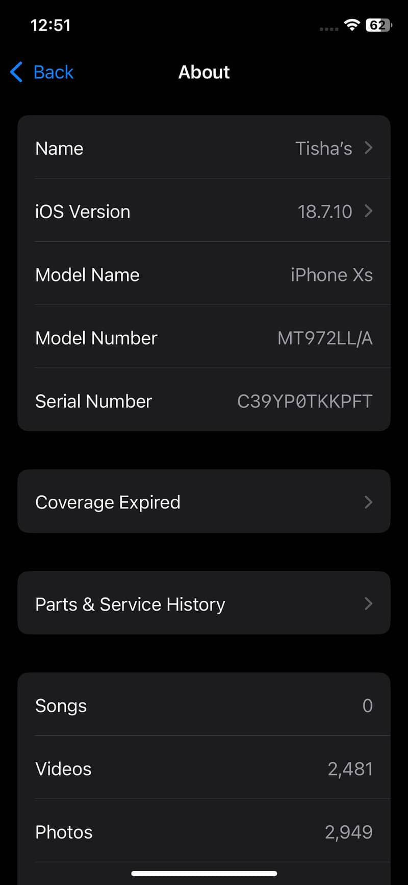 Apple iPhone XS 9
