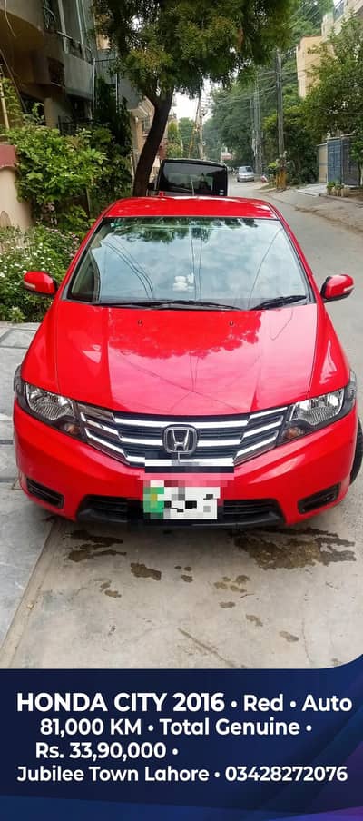 Honda City 1.3 i-VTEC Auto 2016 Red