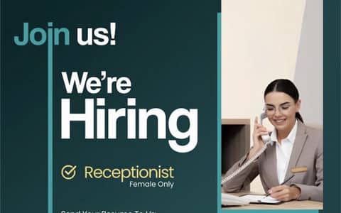 Receptionist job available