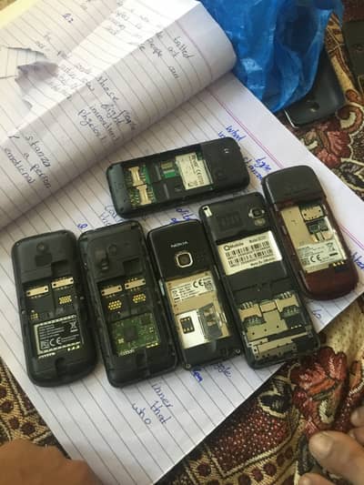 QMobile Nokia Rivo Dead Phones Lot 6 Pcs - For Parts Only
