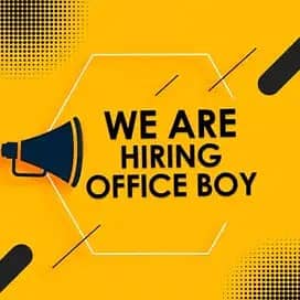 We need an office boy,