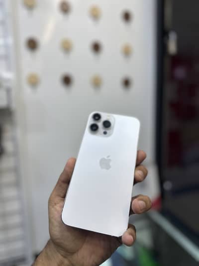 Apple iPhone 13 Pro Max 128gb PTA APPROVED white Silver Colour
