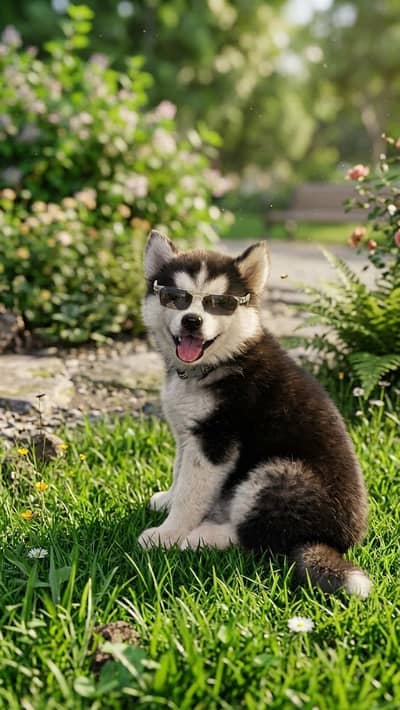 Husky male pup