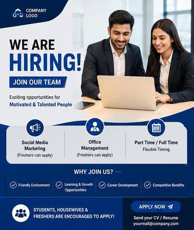 Online And Office Work Available for Males Females And Students