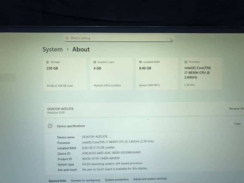 Dell pression 5530 5