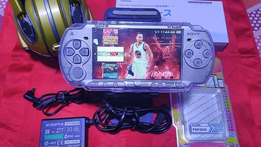 Sony PSP 3000 Silver 64GB Jailbroken Portable Gaming System