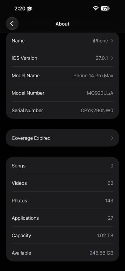 Apple iPhone 14 Pro Max