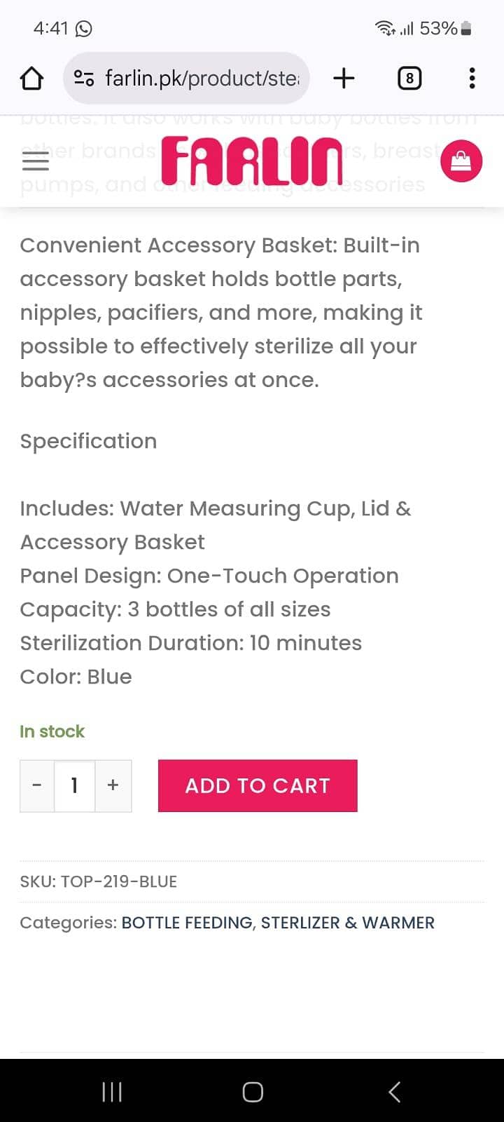 bottle sterilizer faalin 4