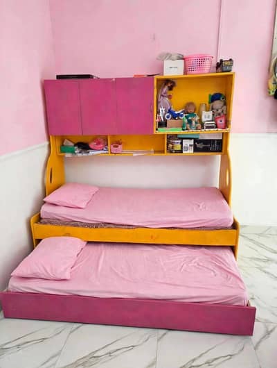 Trundle Bunk Bed with Storage