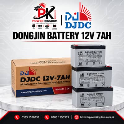Dongjin DJDC 12V 7Ah Rechargeable Battery for UPS
