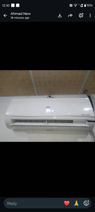 HAIER INVERTER AC 1 TON