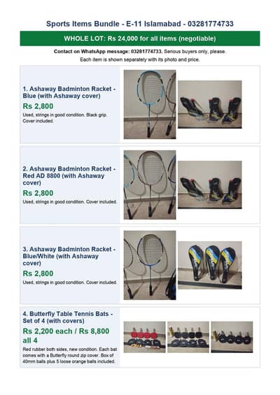 Sports Accessories 24k Price Overall
