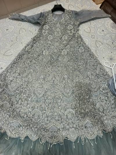 bridal wlima heavy embellished maxi