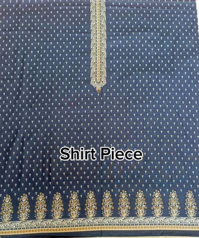 Ladies Simple Khaddar 3 Piece Unstitched Suit – Winter Wear