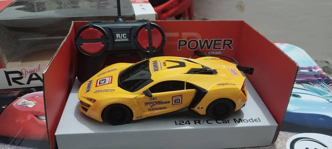 Brand New Yellow RC Sports Car with Remote Control