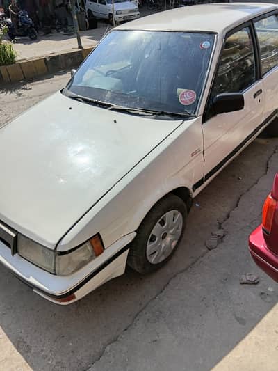 Toyota sprinter 1986 japan . Sindh number.