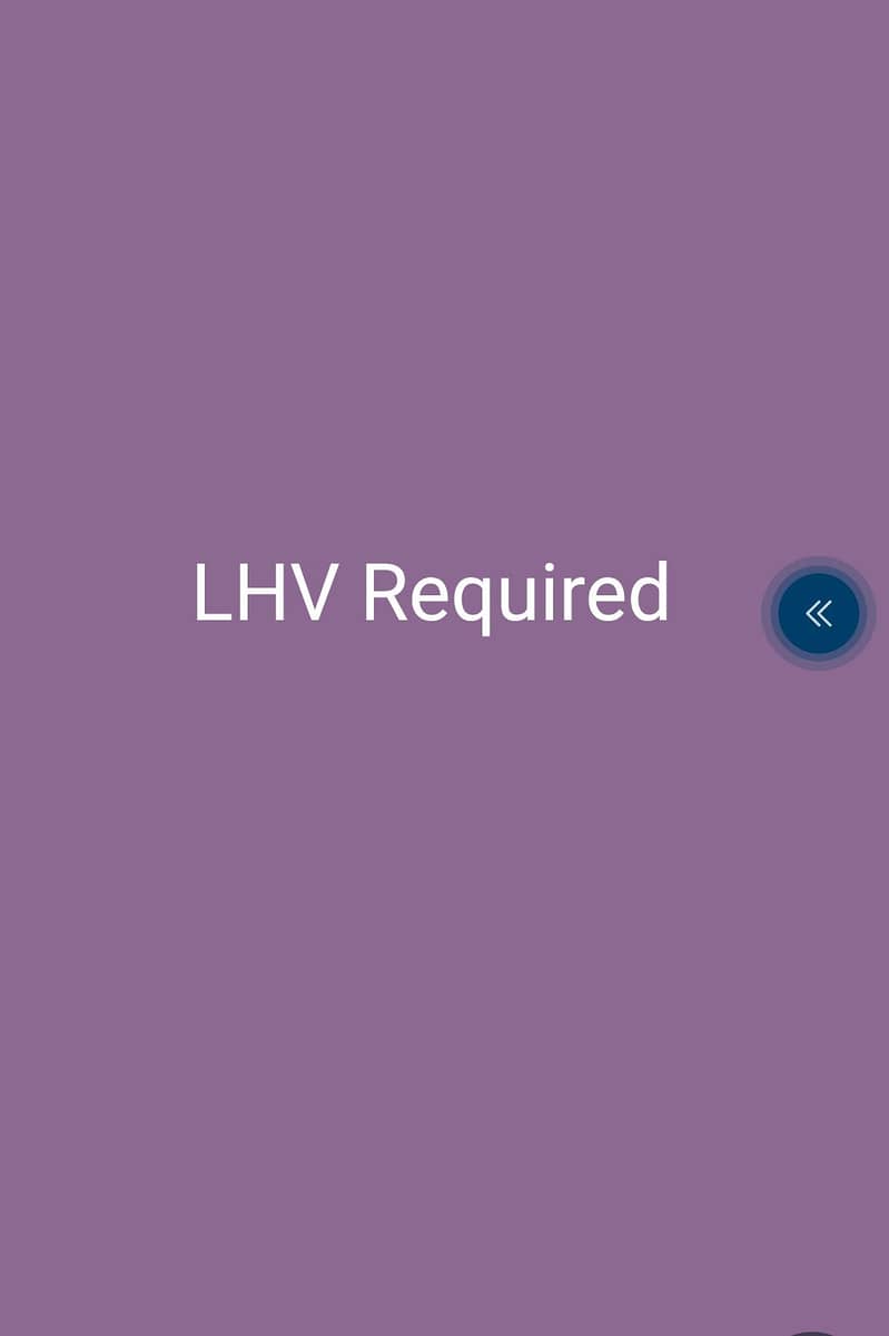 Qualified LHV Required 0