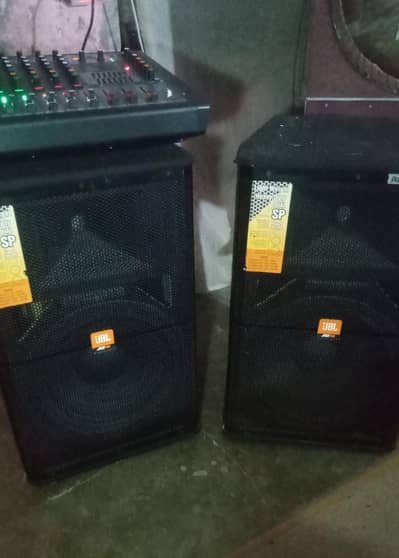 JBL 15" Pair + PMX8000 Mixer Complete Setup - 3Hrs Used