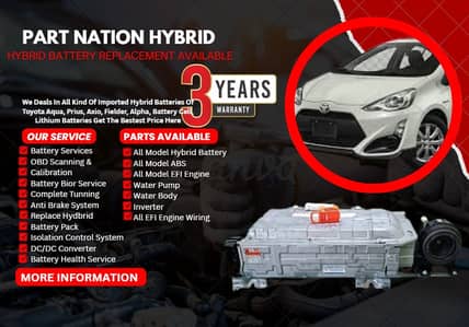 Toyota Aqua update model hybrid battery in stock