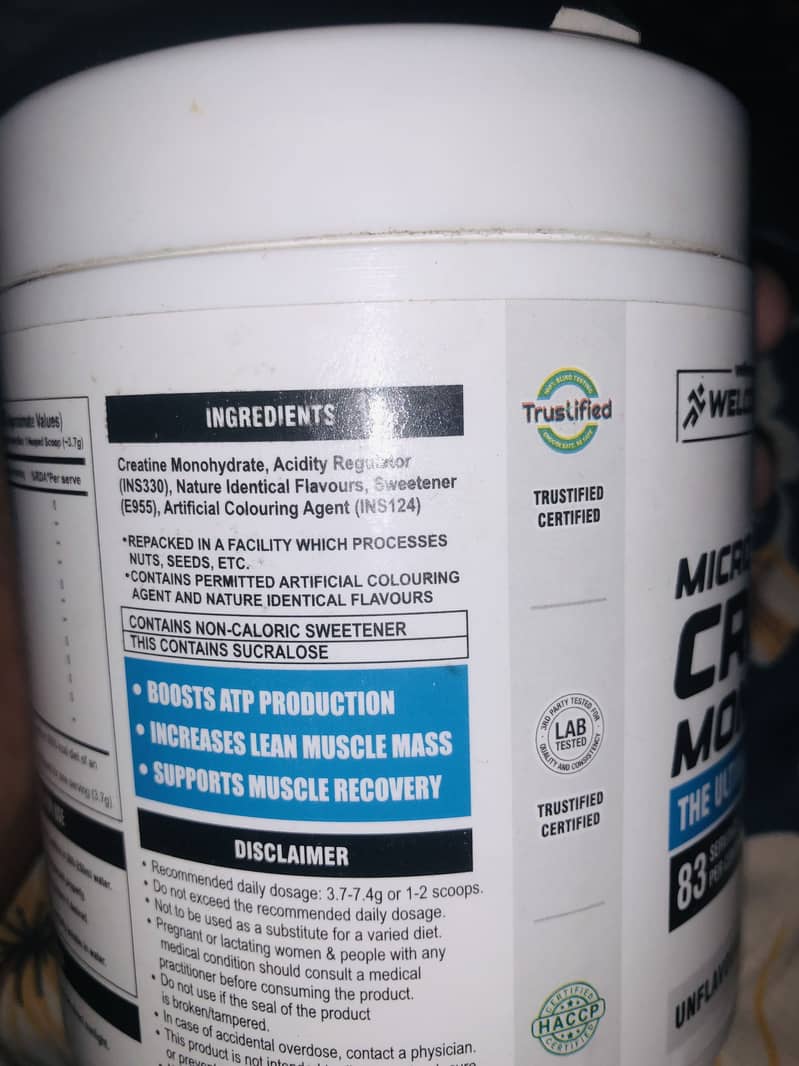 Micronized creatine monohydrate 8