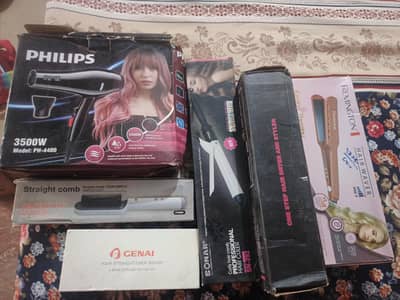 hair dryers, straightner, hair comb straightner, curler