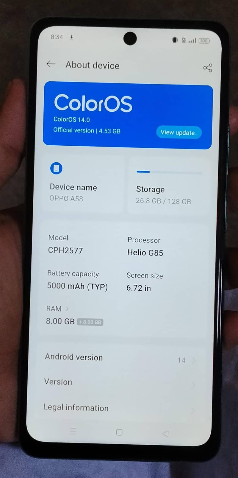 OPPO A58 6