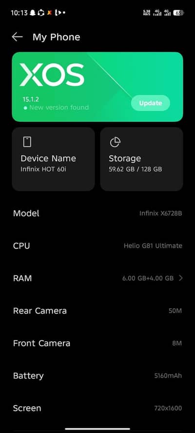 infinix hot 60i