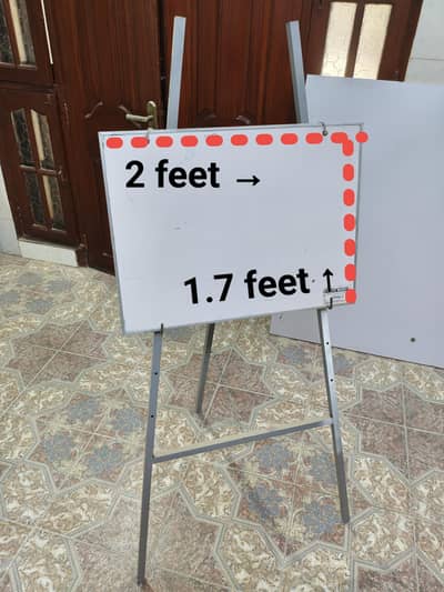 whiteboard/blackboard with stand.