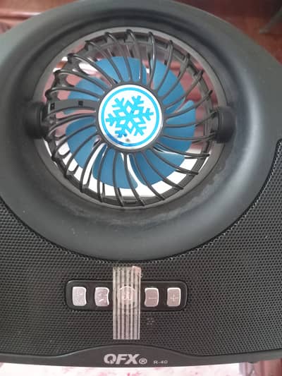Full solar speaker fan and torch