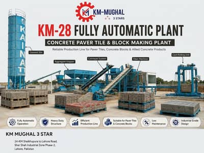 Fully Automatic Paver & Block Making Machine | PLC Concrete Plant