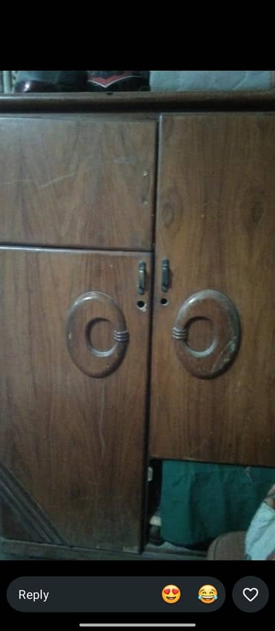 almari 4 side area 200kg original wood