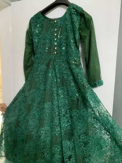 Emerlad color full maxi