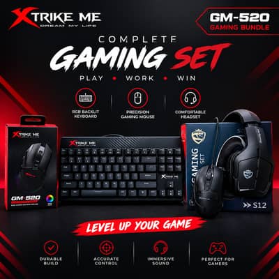 Pack of 3 RGB Setup - Keyboard, Mouse, Headphones (One Month Used)
