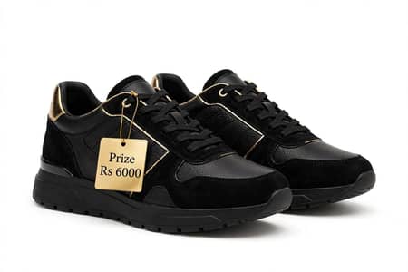 black themed comfortable footwear