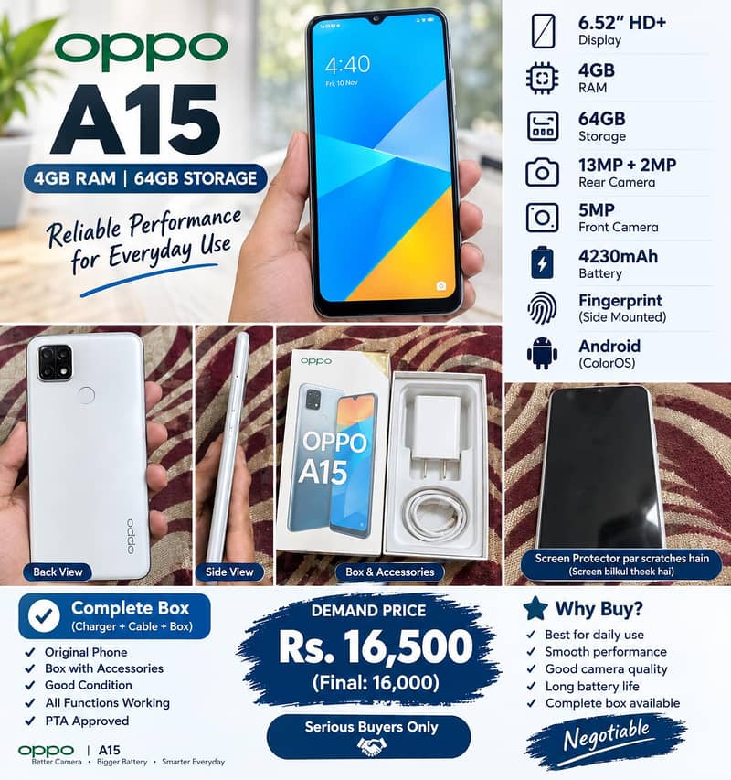 OPPO A15 0
