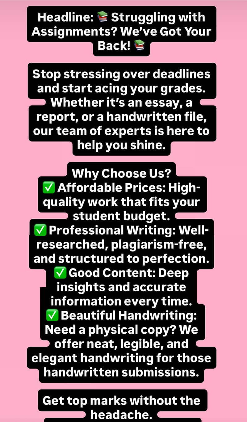Assignment servies available 0