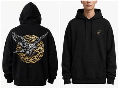 HOODIE FOR MEN WITH PREMIUM QUALITY FALCON DESIGN