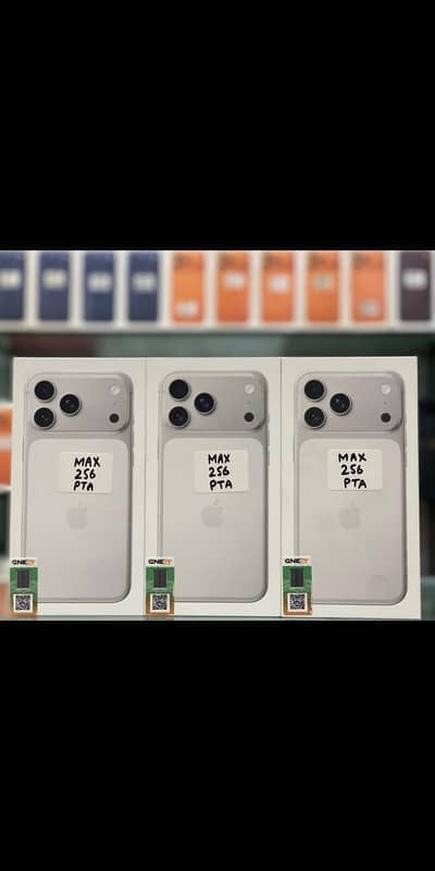 Apple iPhone 17pro max 256 gb Official pta approved Silver Boxpack