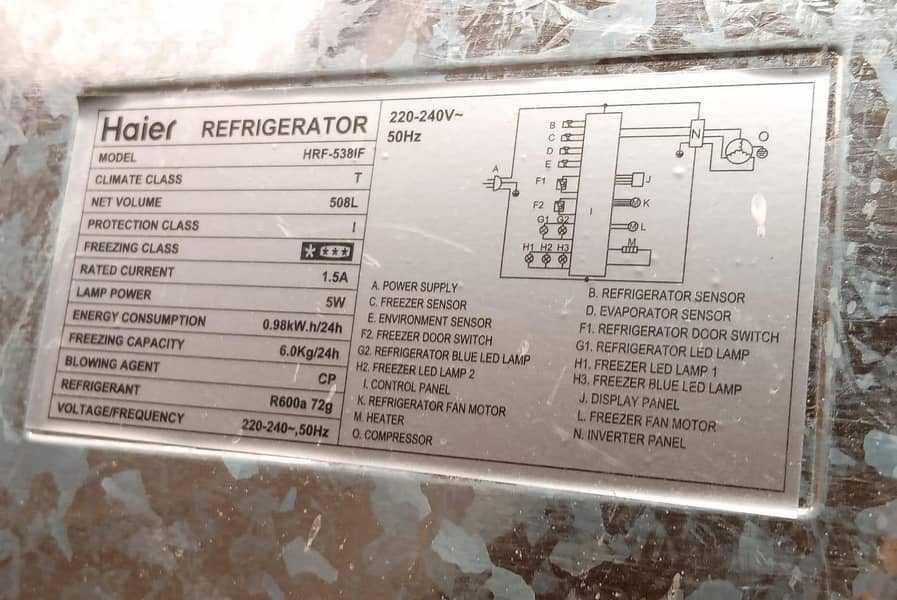Haier refrigerator 0