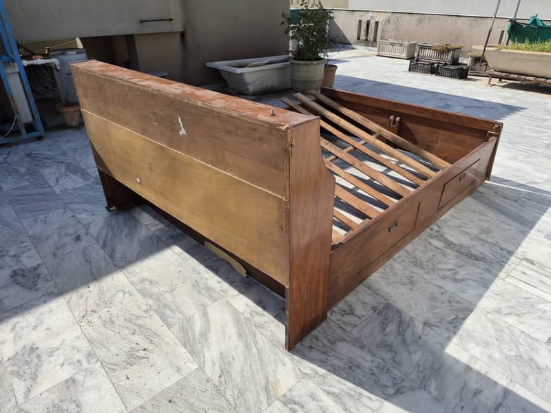 Bed Set with Drawer Table 4