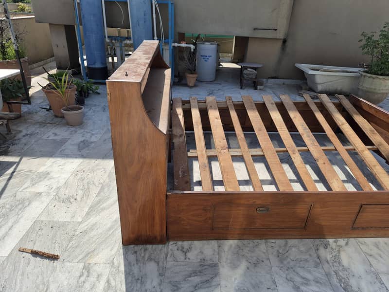 Bed Set with Drawer Table 6
