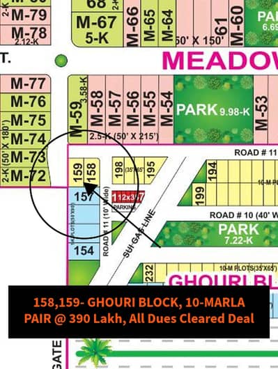10 Marla Pair Plots for Sale in Ghouri Block, Sector B Bahria Town Lahore | Prime Investment Opportunity